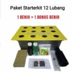 Starter Kit Hidroponik Lengkap Paket Hidroponik Pemula 1 Bak 12 Lubang ...